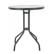 Stoły ogrodowe - Stolik bistro 60 cm grafitowy okrągły - miniaturka - grafika 1