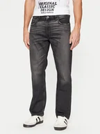 Spodnie męskie - Guess Jeans Jeansy M5RA1B D5LW1 Szary Straight Leg - miniaturka - grafika 1