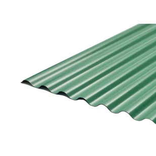 Płyta PVC WBS 76/18 WAVE 900 x 2000 x 1,1 mm zielona - Pokrycia dachowe - miniaturka - grafika 1