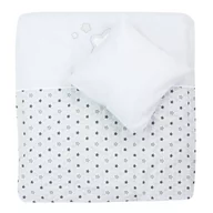 Pościel dla dzieci - ALVI Zestaw do kołyski wahadłowej 80x80 Poszwa, Poszewka, Ochraniacz, Baldachim - wzór gwiazdki 411558989 - miniaturka - grafika 1