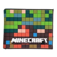 Portfele - Portfel Rozkładany Minecraft Kolorowy Gumowy Piksele - miniaturka - grafika 1