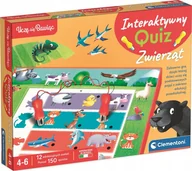 Zabawki interaktywne dla dzieci - Uczę się bawiąc. Interaktywny quiz Zwierzęta Clementoni - gra - miniaturka - grafika 1