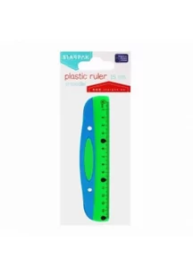 Linijka plastikowa 15cm niebiesko-zielona - Pedagogika i dydaktyka - miniaturka - grafika 1