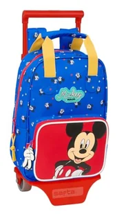 Safta MICKEY MOUSE GOOD DAY - Plecak szkolny 765 z wózkiem 805, idealny dla dzieci w różnym wieku, wygodny i wszechstronny, jakość i wytrzymałość, 20 x 8 x 28 cm, Niebieski, M, Casual - Plecaki szkolne i tornistry - miniaturka - grafika 1