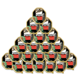 SHEBA Classics tacka 22x85 g – mokra karma pełnoporcjowa dla dorosłych kotów, z wołowiną, w terynie - Mokra karma dla kotów SHEBA Classics tacka 22x85 g – mokra karma pełnoporcjowa dla dorosłych kotów, z wołowiną, w terynie - Mokra karma dla kotów - miniaturka - grafika 1