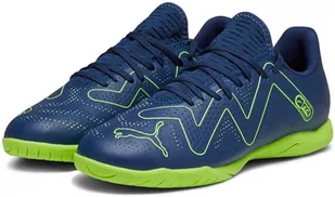 PUMA Unisex dziecięce buty piłkarskie Future Play It Jr, Persian Blue Pro Green, 38 EU - Piłka nożna - miniaturka - grafika 1