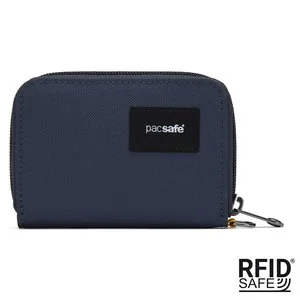 Portfel mały RFID Pacsafe - granatowy - Portfele - miniaturka - grafika 1