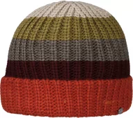 Czapki damskie - Czapka z Mankietem Colour Stripes by Lierys, pomarańczowy, One Size - miniaturka - grafika 1