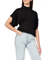 Bluzy damskie - Sisley Bluza damska, czarny, L - miniaturka - grafika 1