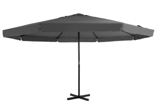Okrągły parasol ogrodowy z aluminiową ramą antracyt G1-T02 - Parasole ogrodowe - miniaturka - grafika 1