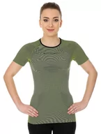 Pozostała odzież narciarska - Brubeck, T-shirt termoaktywny damski z krótkim rękawem, 3D Bike Pro, rozmiar M - miniaturka - grafika 1