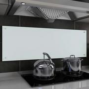 Akcesoria i części AGD - vidaXL Panel ochronny do kuchni, biały, 120x40 cm, szkło hartowane - miniaturka - grafika 1