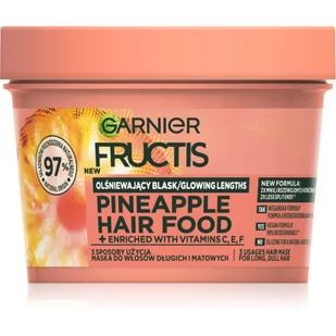 Fructis Pineapple Hair Food maska do włosów długich i matowych 400 ml - Maski do włosów - miniaturka - grafika 1