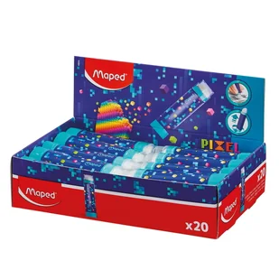 Maped Gumka Pixel wykręcana w obudowie display (20) - Gumki biurowe - miniaturka - grafika 1