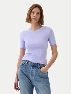 Gap T-Shirt 540635-11 Fioletowy Slim Fit - Koszulki i topy damskie - miniaturka - grafika 1