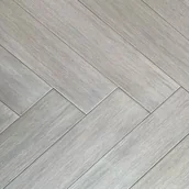 Podłogi drewniane - Bambus Chevron White Greylish Lakier Półmat Jodła Prawa - miniaturka - grafika 1