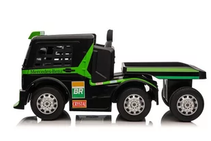 Auto Na Akumulator Mercedes + Naczepa XMX622B  Zielony LCD - Pojazdy elektryczne dla dzieci - miniaturka - grafika 3