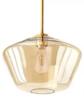 Lampa wisząca szklana PARIS bursztynowa - Lampy sufitowe - miniaturka - grafika 1