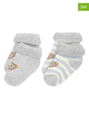 Skarpetki dla dzieci - Steiff Skarpety (2 pary) w kolorze szarym - miniaturka - grafika 1