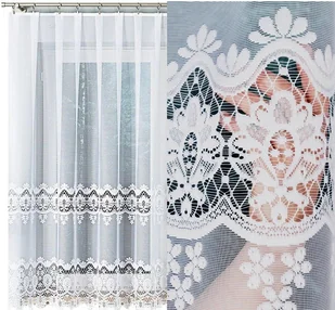 Daria firana żakardowa wzór, 018982, 500x170cm prosta (gotowa) z obszyciem - Firany Daria firana żakardowa wzór, 018982, 500x170cm prosta (gotowa) z obszyciem - Firany - miniaturka - grafika 1