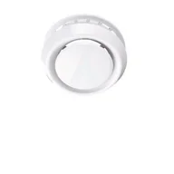 Rury i kanały wentylacyjne - Anemostat z kołnierzem 100 mm biały abs - miniaturka - grafika 1