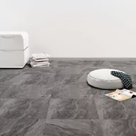 Panele podłogowe - VidaXL Lumarko Samoprzylepne panele podłogowe, 20 szt., PVC, 1,86 m, czarne! 330175 VidaXL - miniaturka - grafika 1