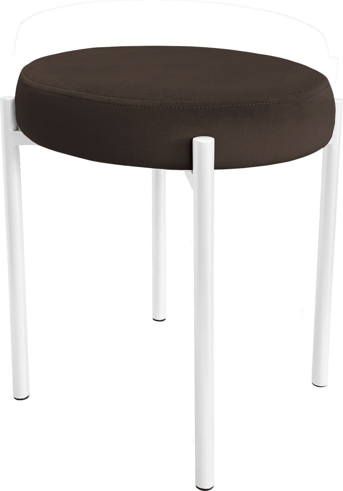 Atos TABORET DIOR STOŁEK LOFT metal podstawa biała MG05