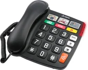 Telefony stacjonarne - Olympia 4500 Telefon analogowy Czarny, Biały - miniaturka - grafika 1