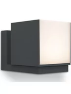 Lampy ogrodowe - Lutec Cuba LED 4000K kinkiet elewacyjny 1-punktowy regulowany ciemnoszary 5193814118 - miniaturka - grafika 1