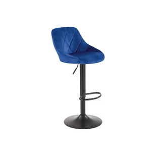 Hoker H-101 Czarny / Granatowy Halmar - Taborety i hokery - miniaturka - grafika 1