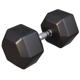 Gorilla Sports Sześciokątna Hantla Stała Profesjonalna 32,5kg - Hantle i ciężarki - miniaturka - grafika 1