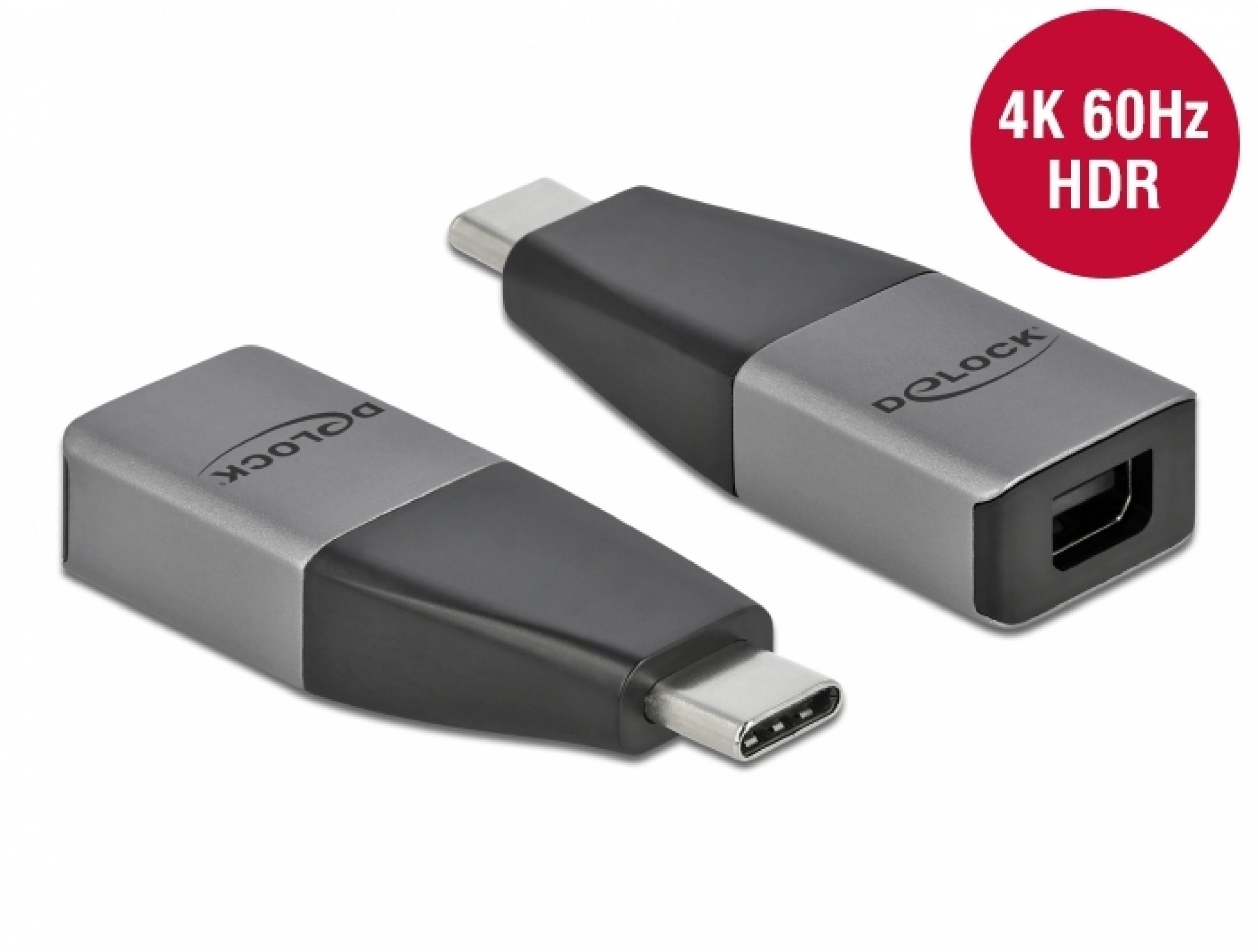 Adapter USB Delock Type-C do mini DisplayPort DP Alt Mode 4K 60 Hz kompakt 64121