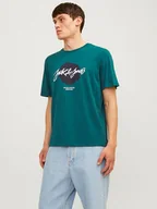 Koszulki męskie - Jack & Jones Koszulka w kolorze morskim - miniaturka - grafika 1
