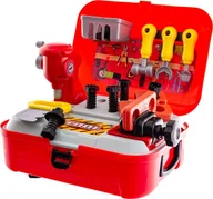 Zabawy w naśladowanie dorosłych - EURObaby Mini warsztat czerwony w walizce Eurobaby - miniaturka - grafika 1