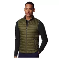 Garnitury - Hackett London Męska kamizelka Ultra LW, zielona (khaki, zielona), 3XL, Zielony (khaki zielony), 3XL - miniaturka - grafika 1