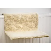 Legowiska dla kotów - Beeztees Hamak na grzejnik z regulacją w kolorze kremowym - miniaturka - grafika 1