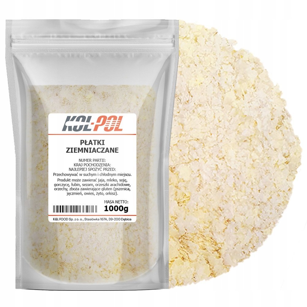 PŁATKI ZIEMNIACZANE 1kg Puree ziemniak naturalne wysoka jakość Kol-Pol
