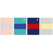 Artykuły biurowe - Interdruk Kołozeszyt A5 80k kratka Black&amp;Blue pastel p3 - miniaturka - grafika 1