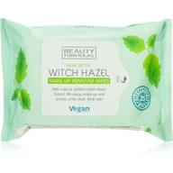 Chusteczki do demakijażu - Beauty Formulas Witch Hazel Make-Up Remover Wipes chusteczki do demakijażu, 25szt - miniaturka - grafika 1