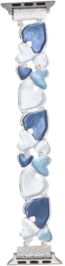 GlacierX bransoleta do smartwatcha Gleam Tender Stretch Bracelet Ice Blue do Apple Watch 38/40/41mm Srebrno-Niebieska