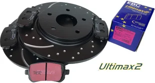 Tylne klocki Ultimax2 + NAWIERCANE NACINANE tarcze hamulcowe 305mm EBC seria GD Volkswagen Routan - Tarcze hamulcowe - miniaturka - grafika 11