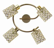 Lampy sufitowe - Candellux YORK SPIRALA 4X40W G9 MOSIĄDZ KRYSZTAŁKI PRZEŹROCZYSTE 98-07230 - miniaturka - grafika 1