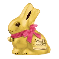Czekolada - Królik czekoladowy Lindt Gold Bunny biała czekolada z truskawką 100g - miniaturka - grafika 1
