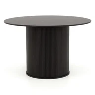 Stoły - Stół okrągły 120cm YY6700B czarny - miniaturka - grafika 1