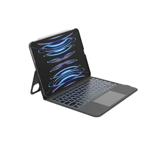 Belkin EveryDay etui na klawiaturę ze statywem, klawiaturą Bluetooth, sterowanie wieloma gestami, skórzaną osłoną, uchwytem magnetycznym do Apple Pencil i klawiszami multimedialnymi do iPada Air 10,9" - Etui do tabletów - miniaturka - grafika 1