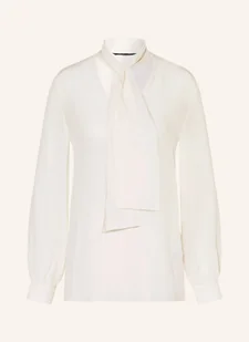 Armani Exchange Bluzka Z Wiązaniem Pod Szyją beige - Bluzki damskie - miniaturka - grafika 1