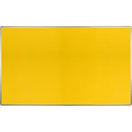 Tablice i flipcharty - ekoTAB Tablica tekstylna ekoTAB w aluminiowej ramie, 200x120 cm, żółta 535126 - miniaturka - grafika 1