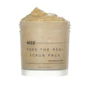 Peelingi i scruby do twarzy - THANK YOU FARMER Rice Pure The Real Scrub Pack 100ml Samorozgrzewający się peeling do twarzy - miniaturka - grafika 1