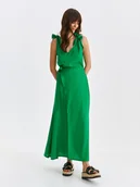 Spódnice - Spódnica damska ciemnozielony o linii A - DSD0054CZ spódnica długa - DRYWASH - Odzieżowy sklep internetowy TOP SECRET - miniaturka - grafika 1