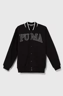 Bluzy dla dziewczynek - Puma bluza dziecięca PUMA SQUAD TR B kolor czarny z aplikacją - miniaturka - grafika 1